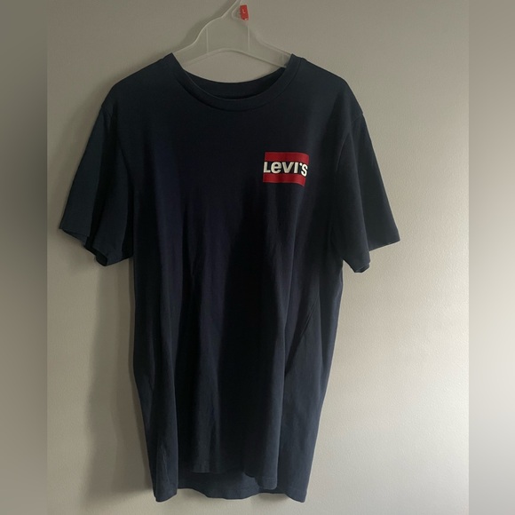 Small Levi’s Men’s Short Sleeve T-Shirt. Blue, red, white - Picture 1 of 6